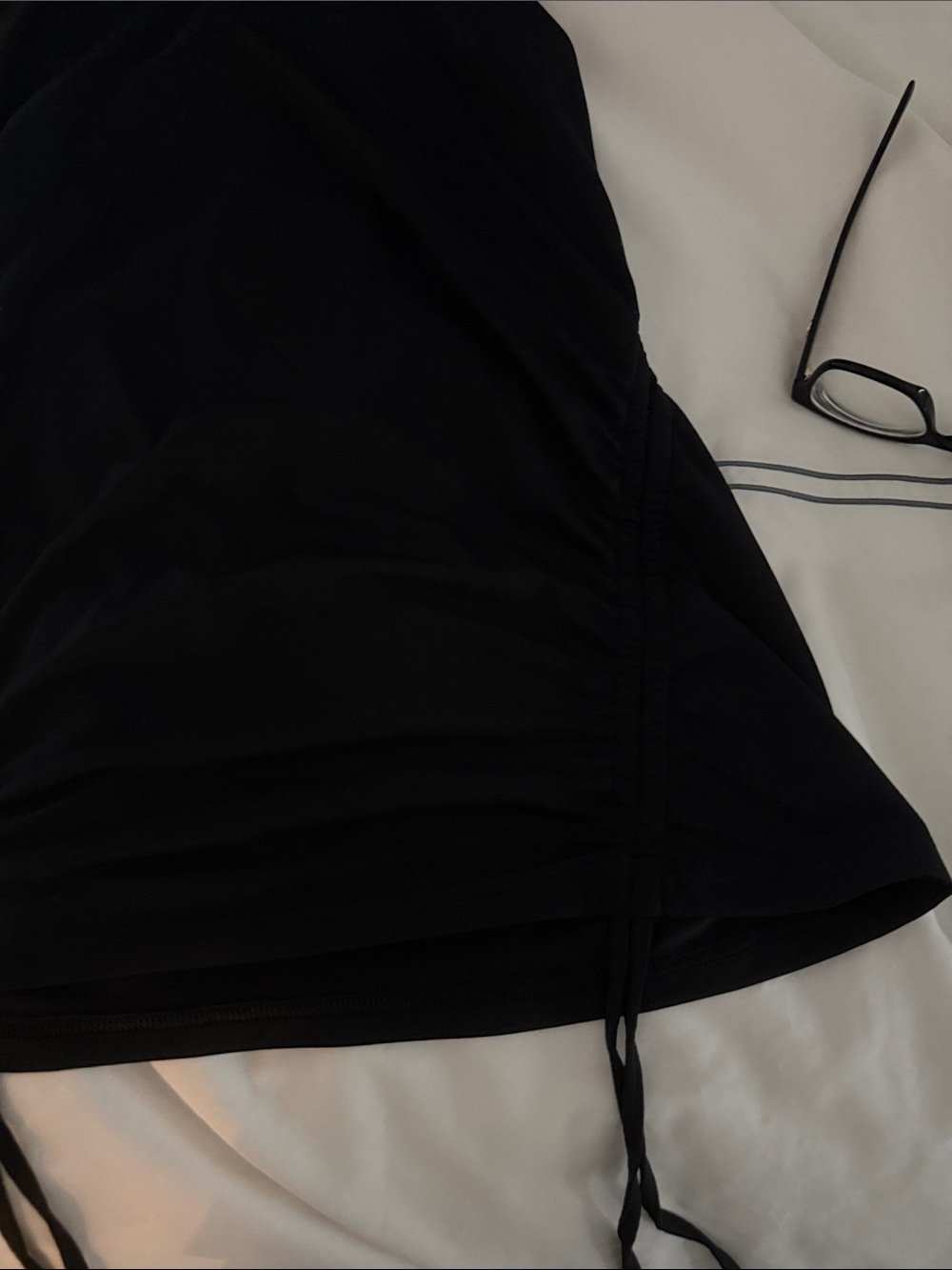 GAP Black Racerback Tank with Side Drawstrings - Picture 6 of 6